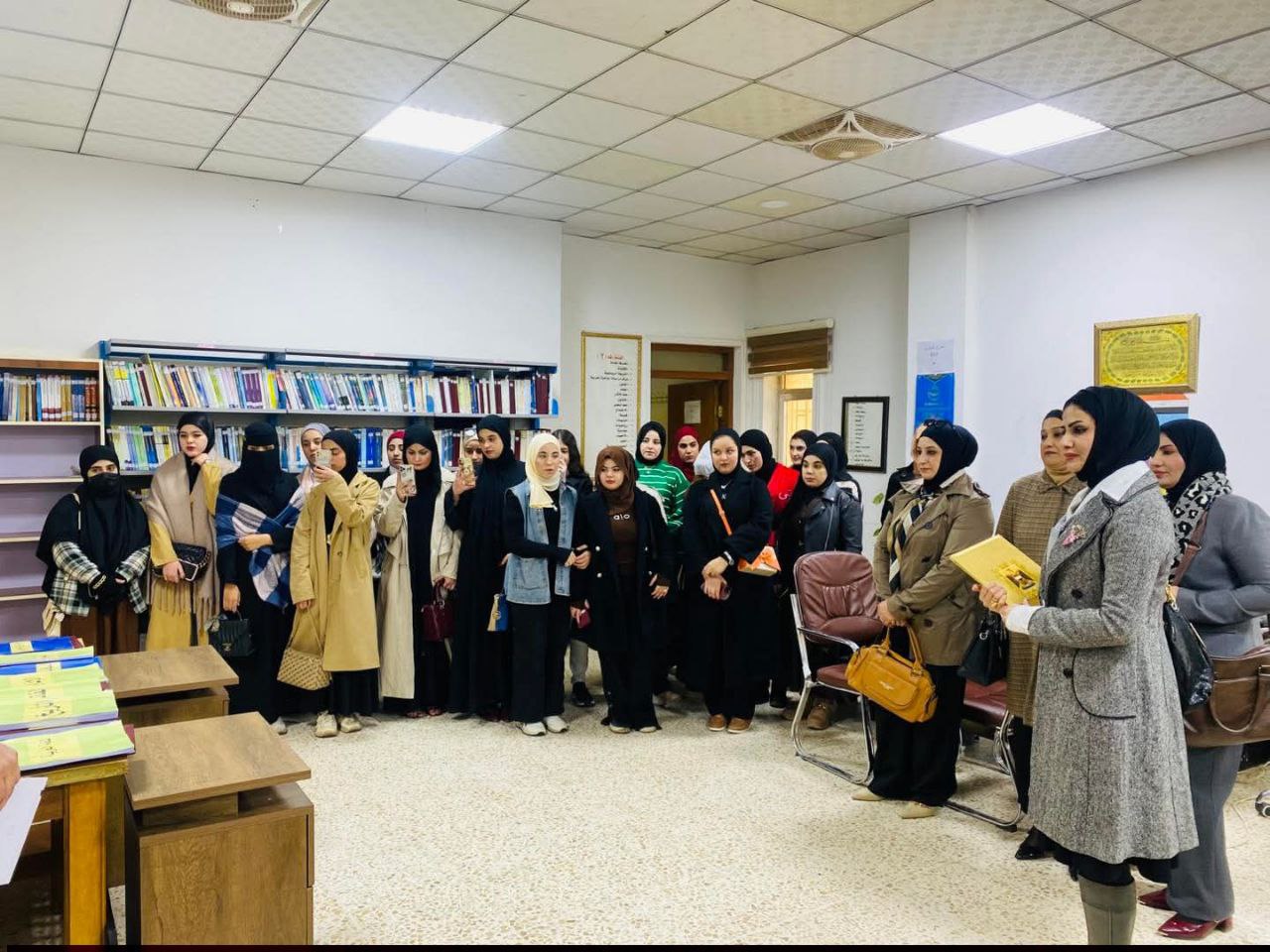 Visit of Al-Asael Girls’ Secondary School Administration to the Central Library