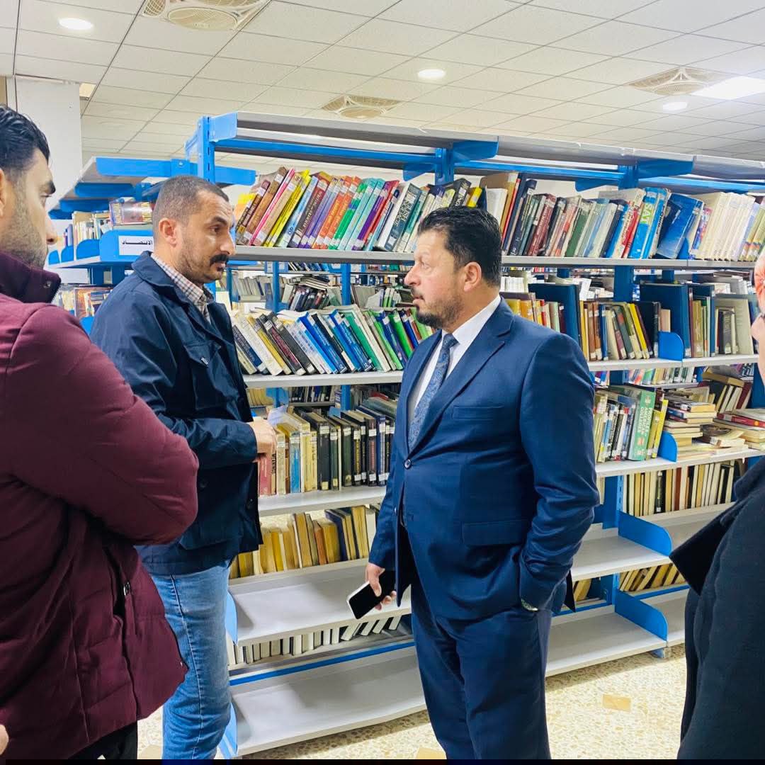 Visit of the Dean of the College of Science to the Central Library